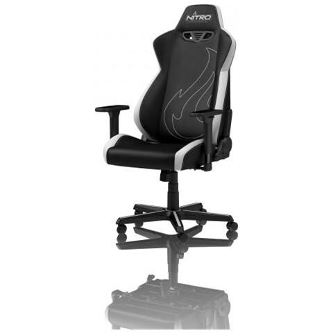 Nitro Concepts S300 Ex Sedia Per Gaming Universale Sedia Imbottita Tappezzata Nero Bianco S300 Ex Gaming Chair Radiant White Eprice