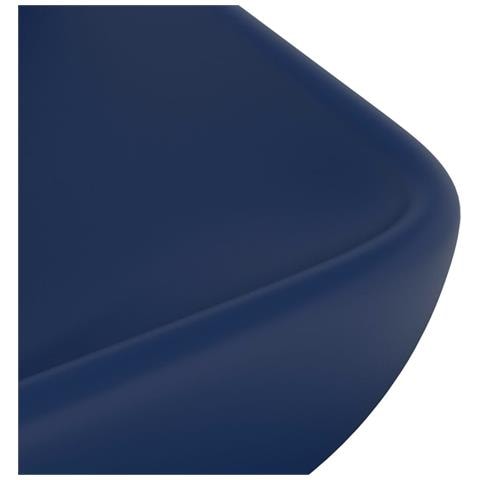 Lavabo Lusso Rettangolare Blu Scuro Opaco 71x38 cm in Ceramica - Foto 5