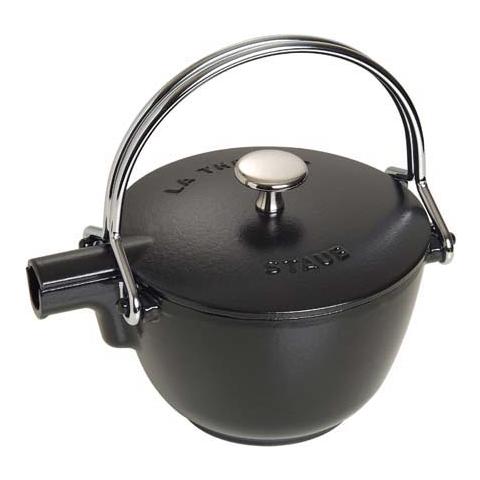 Teiera tonda ghisa 16,5cm nero - Foto 1
