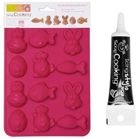 Stampo A Cioccolato Di Pascua + Penna Per Glassa Nera - Foto 1