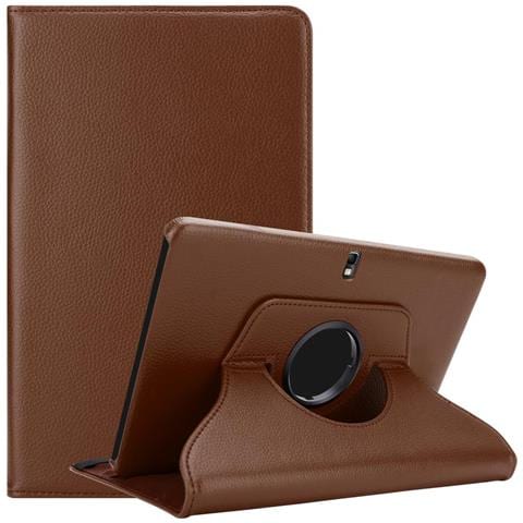 Custodia Per Tablet Compatibile Con Samsung Galaxy Note 2014 / Tab Pro (10.1"" Zoll) T520 / T525 In Bruno Fungo - Coperchio Protettivo Senza Auto Wake Up, Con Funzione Stand E Chiusura A Fascia Elastica - Foto 1