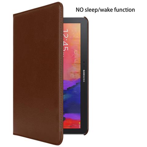 Custodia Per Tablet Compatibile Con Samsung Galaxy Note 2014 / Tab Pro (10.1"" Zoll) T520 / T525 In Bruno Fungo - Coperchio Protettivo Senza Auto Wake Up, Con Funzione Stand E Chiusura A Fascia Elastica - Foto 2