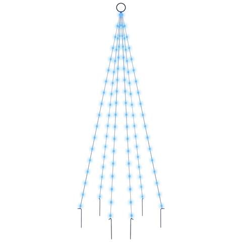Albero di Natale Pennone Blu 108 LED 180 cm - Foto 1