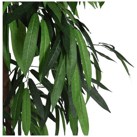 Albero Mango Artificiale 1050 Foglie 200 Cm Verde - Foto 6