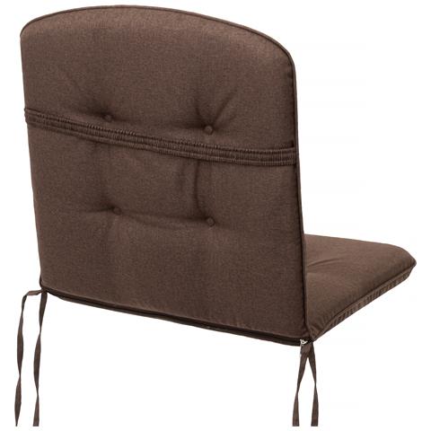 Cuscino Trapuntato Per Sedia Sc, Cuscino Imbottito Per Mobili Da Giardino, Cuscino Per Sedia Con Schienale Alto, Morbido Cuscino Per Sedia Da Giardino, Cuscino Reversibile, Resistente Cuscino Per Seduta - 102 Cm X 50 Cm - Beige - Foto 8