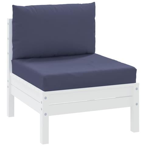 Cuscini Per Pallet 2 Pz Blu Marino In Tessuto - Foto 3