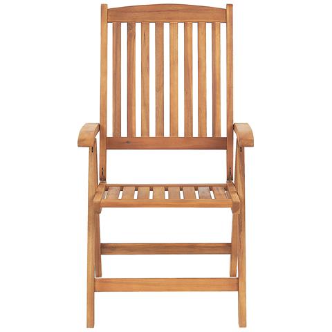 Set Di 6 Sedie Da Giardino Legno D'acacia Cuscini Grigio Java - Foto 8