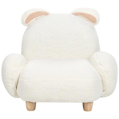 Sedia Per Bambini Tessuto Bianco Sporco Kanna - Foto 2