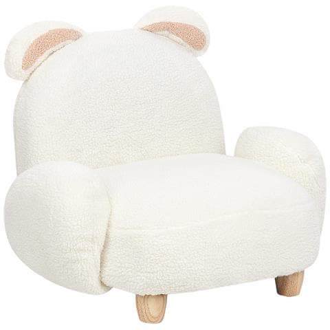 Sedia Per Bambini Tessuto Bianco Sporco Kanna - Foto 7
