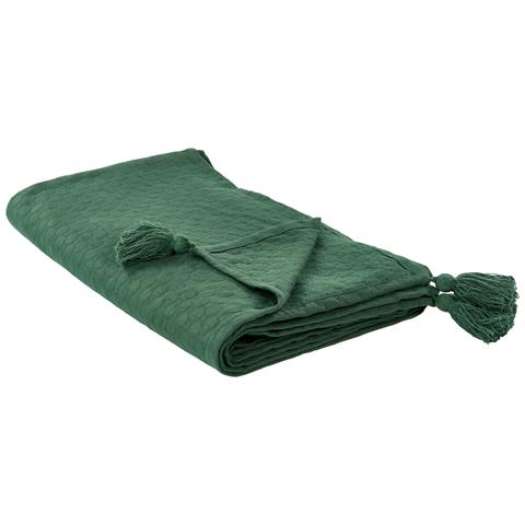 Copriletto Cotone Verde 150 X 200 Cm Lindula - Foto 2