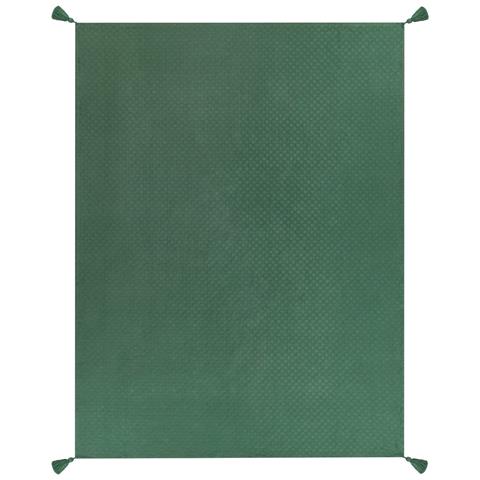 Copriletto Cotone Verde 150 X 200 Cm Lindula - Foto 5