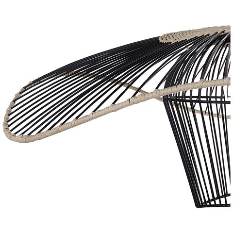 Lampadario Lunga Metallo Nero - Foto 2