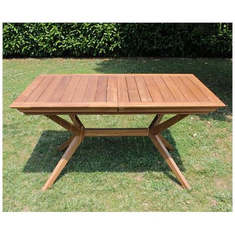 Tavolo Per Esterno Allungabile Fino A 200 Cm In Legno Di Acacia Sanur - Foto 5