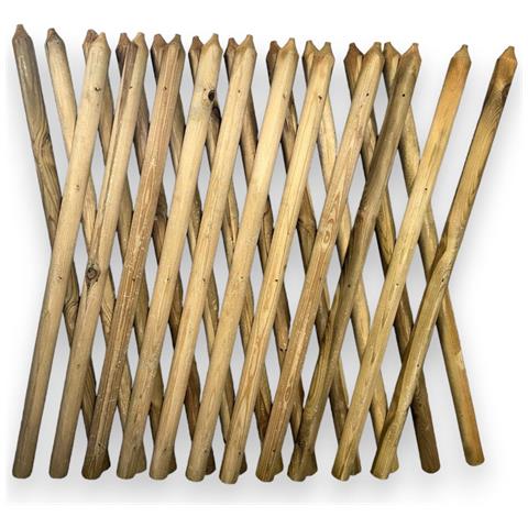 Recinzione Traliccio Estensibile 250 Cm Max In Legno Di Pino Per Esterno Lasa - 100 Cm - Foto 1