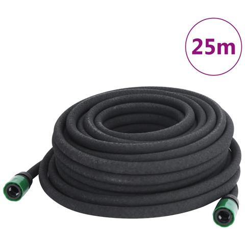 Tubo di Irrigazione da Giardino Nero 0,6"" 25 m in Gomma - Foto 1