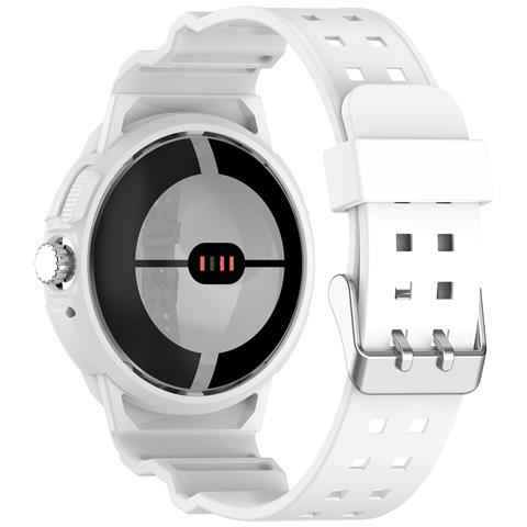 Cinturino Orologio Integrato In Tpu Antiurto Per Google Pixel Watch 1/2 White - Foto 1