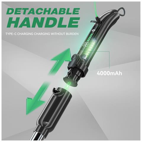 Set Di Spazzole Per Pulizia Elettriche Con Manico Lungo Black - Foto 7