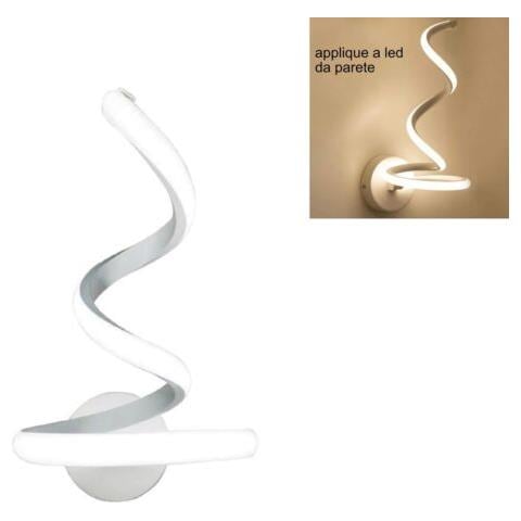 Applique Lampada Interno Moderna Parete Muro Spirale 13w Luce Calda St-002 - Foto 1