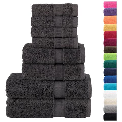 Set ASciugamani SOLUND 8 pz Antracite 600 gsm - Foto 2