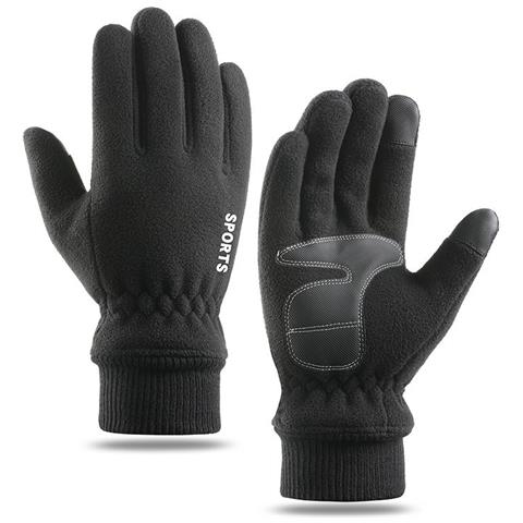 Guanti Da Ciclismo Invernali - Guanti Touchscreen Termici Antivento Per Lo Sci Black - Foto 1