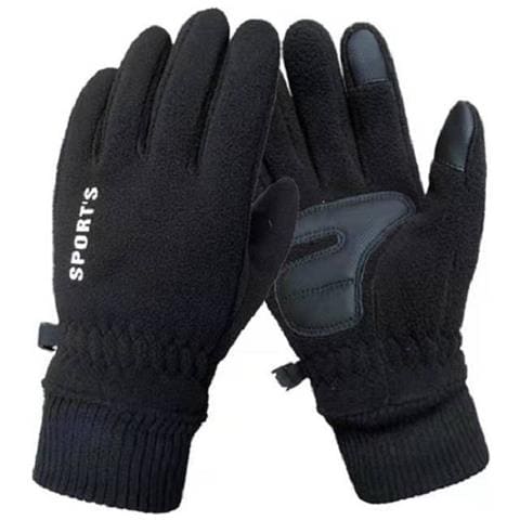 Guanti Da Ciclismo Invernali - Guanti Touchscreen Termici Antivento Per Lo Sci Black - Foto 2