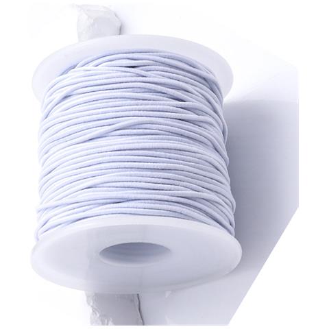 Cordino Elastico Per Braccialetti, 0,8 Mm, Bianco - Foto 2