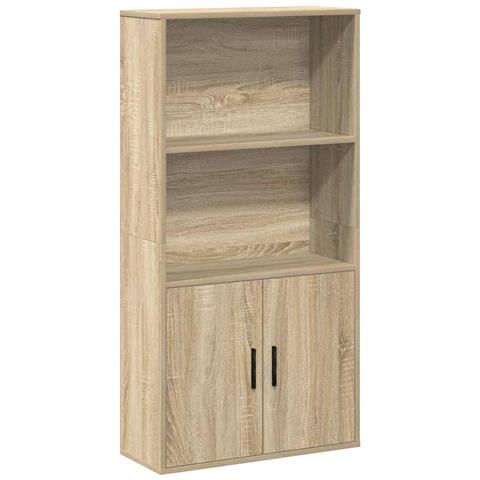 Libreria Rovere Sonoma 60x24x120 Cm In Legno Multistrato - Foto 2