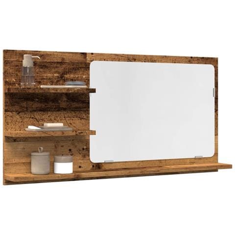 Mobile Da Bagno Legno Antico 90x11x45 Cm In Truciolato - Foto 1