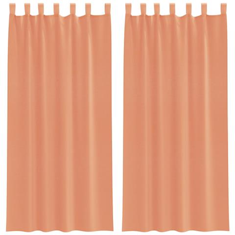 Tende In Voile Con Passanti 2 Pz Terracotta 140x245 Cm - Foto 1