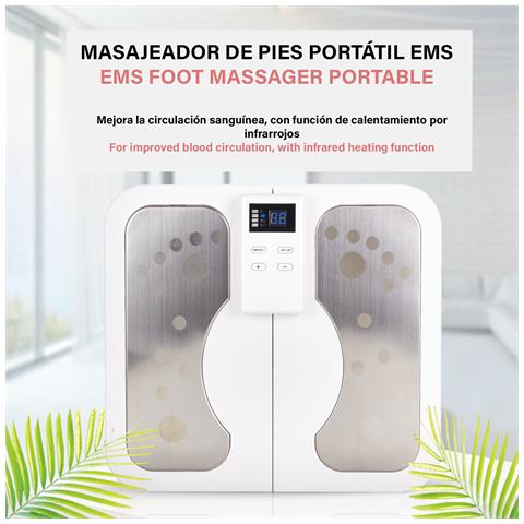 Massaggiatore Per Piedi Per Migliorare La Circolazione Sanguigna, Con Funzione Di Calore, Pieghevole. - Foto 6