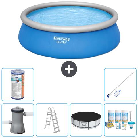 Piscina Fuori Terra - In Giro - 457x122 Cm - Blu - Include Accessori Coordinati Cb24 - Foto 1