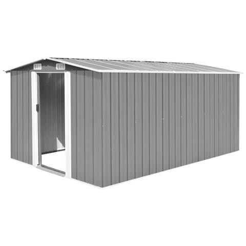 Lusso Casadino -  Casetta Da Giardino 257x392x181 Cm In Metallo Grigio - Foto 2