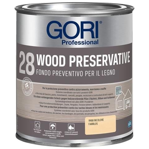 28 Wood Preservative Fondo Preventivo Per Legno 750 Ml - Foto 1