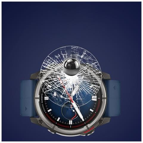 Protezione Schermo In Vetro Temperato Per Garmin Quatix 8 47mm, Alta Allumina, Anti-luce Blu, Confezione Da 2 - Foto 2