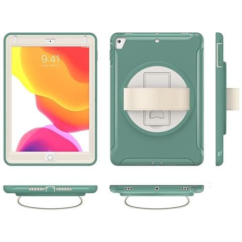 Custodia Per Ipad Air 2/air 1/pro 9.7” Con Supporto Girevole Verde - Foto 2