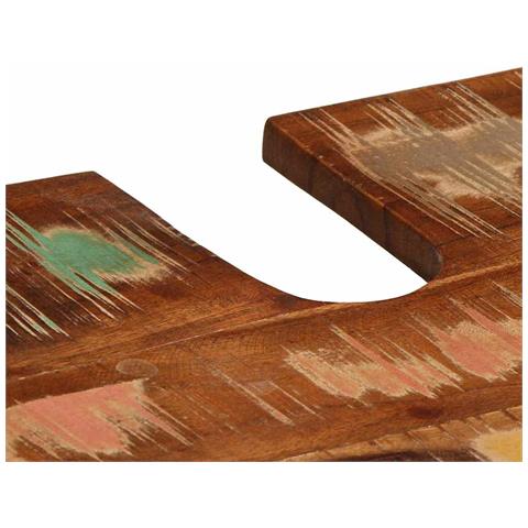 Set di mobili per il bagno 4 pcs Legno massello riciclato - Foto 9