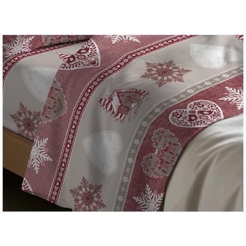 Completo Lenzuola Letto In 100% Cotone Made Italy Disegno Stelvio Singolo Stelvio - Foto 2