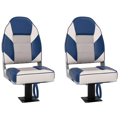 Set Sedile da Barca Pieghevole 4 pz con Schienale Alto - Foto 1