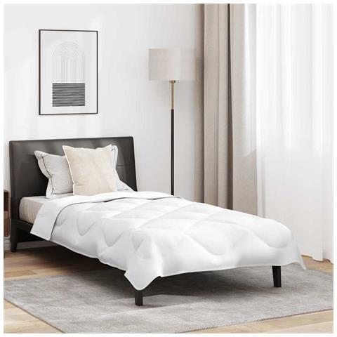 Set di piumini con cuscino 2 pcs Bianco 155 x 200 cm Microfibra - Foto 2