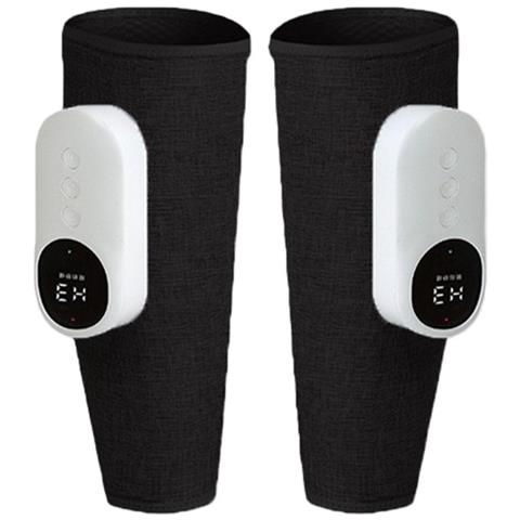 Massaggiatore Wireless Per Gambe Con Compressione Ad Aria E Calore - Set Di 2 Black - Foto 1