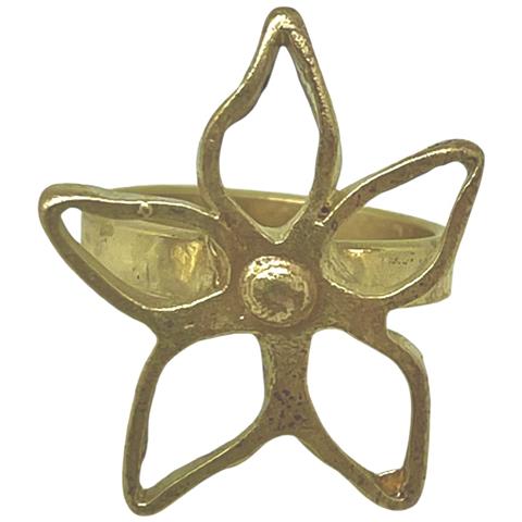 Anello Blom Irregolare, Ottone Placcato Oro - Foto 2