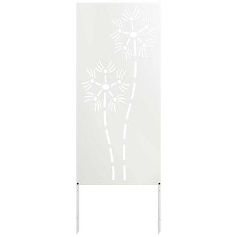 Schermo per privacy in giardino Traforo Bianco 50 x 140 cm - Foto 1