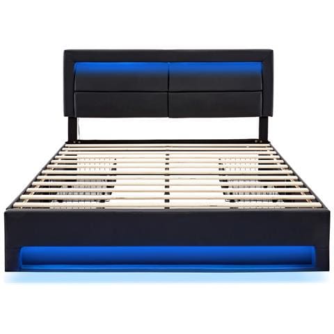 Letto Multifunzionale Con Usb, Led E Quattro Cassetti Organizzativi - Foto 2