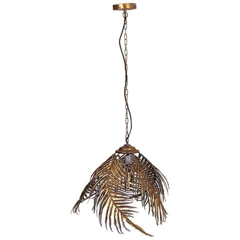 Plafoniera In Metallo Dorato 59x59x48/109h - Foto 1