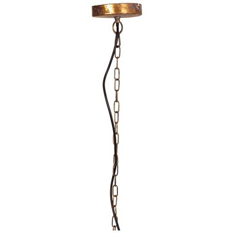 Plafoniera In Metallo Dorato 59x59x48/109h - Foto 2