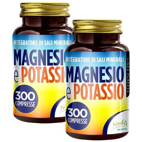 Magnesio e Potassio 300 Compresse - Citrato di Magnesio e Citrato di Potassio - Stanchezza, Affaticamento, Muscoli ed Equilibrio Elettrolitico (Confezione doppia) - Foto 1