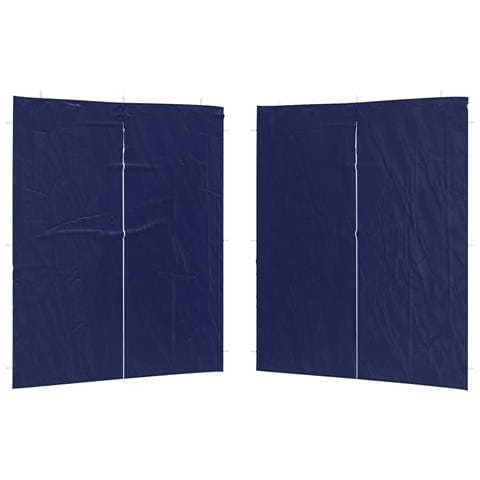 Parete per tenda da festa 2 pcs Blu 200 x 195 cm PE e Acciaio - Foto 1