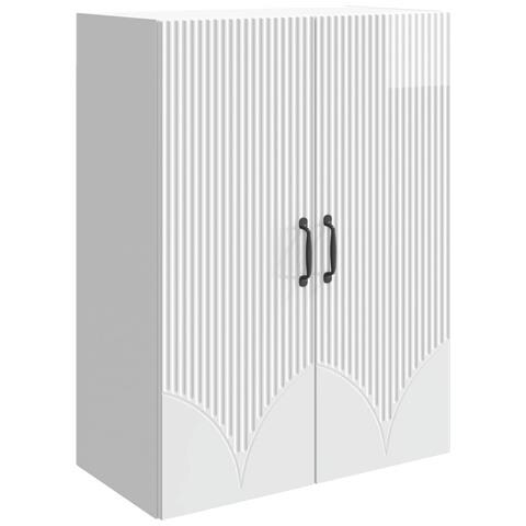Mobiletto a muro Bianco Lucido 66 x 34,5 x 90 cm - Foto 1