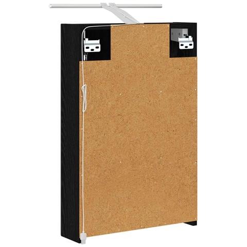 Mobiletto per specchio da bagno Rovere Nero 40 x 10,5 x 60,5 cm - Foto 9