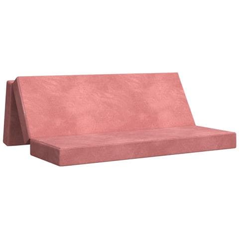 Divano Letto Pieghevole 180 x 67 x 45 cm Rosa - Foto 1